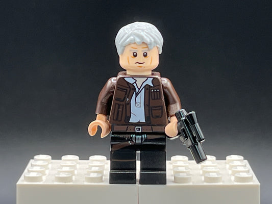 Star Wars Han Solo Lego Mini Figure with Blaster